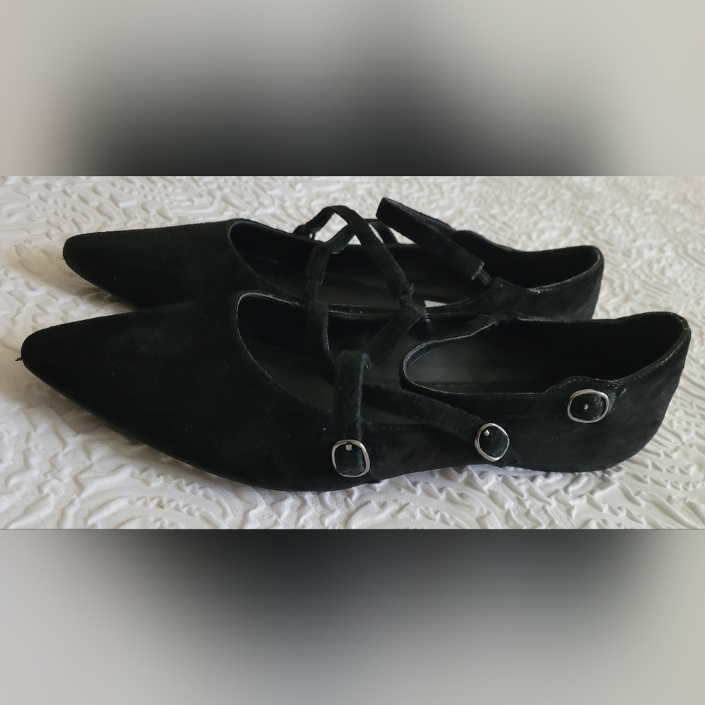 Steve Madden Sz 8 black flats - Picture 5 of 6